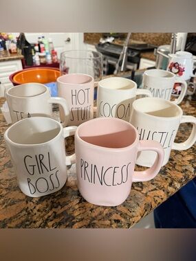 Rae Dunn Farmhouse Coffee Mug Collection set of 7